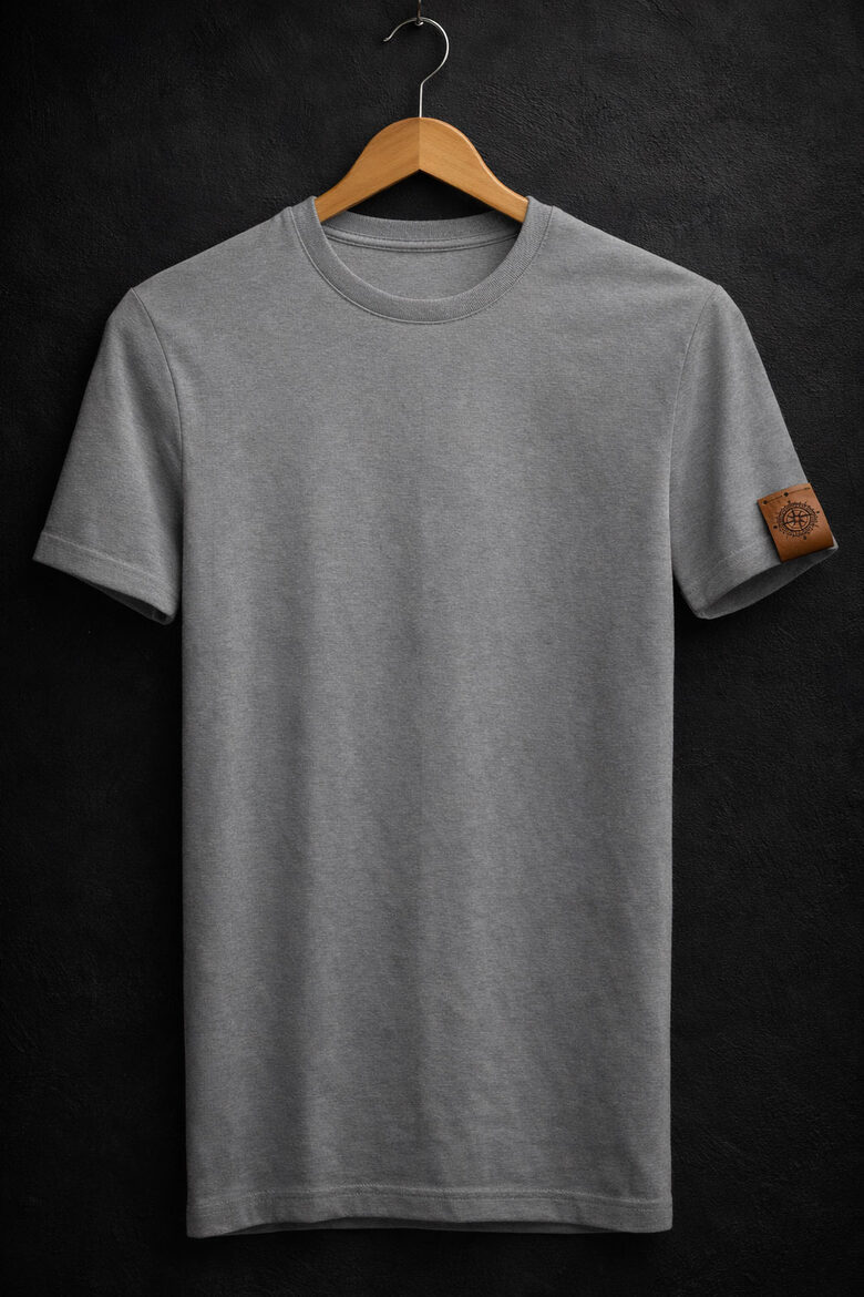 Marškinėliai su įmonės logotipu/organinės eko medvilnės merškinėliai/su odine etikete